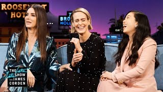 Sandra Bullock, Sarah Paulson & Awkwafina Forget James Was In 'Ocean's 8'