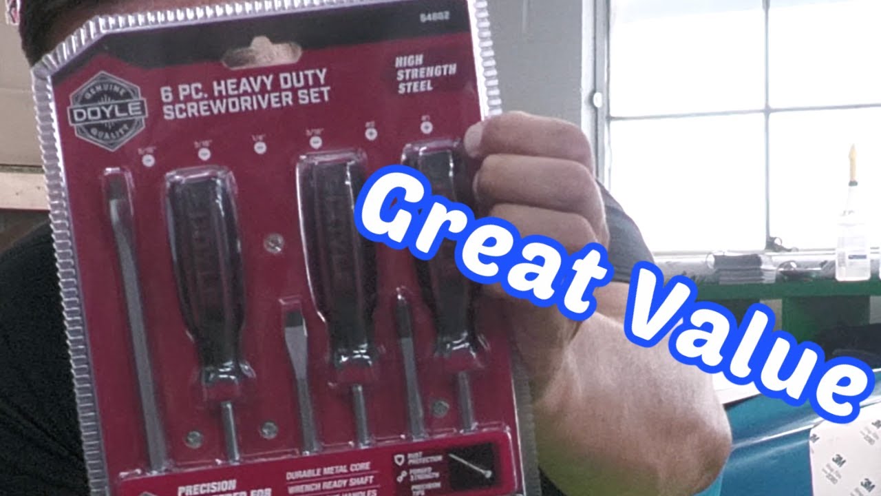 Doyle Heavy Duty Screwdriver 6 pc Set YouTube