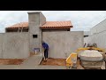 Linda casa pequena de 60 metros em construção