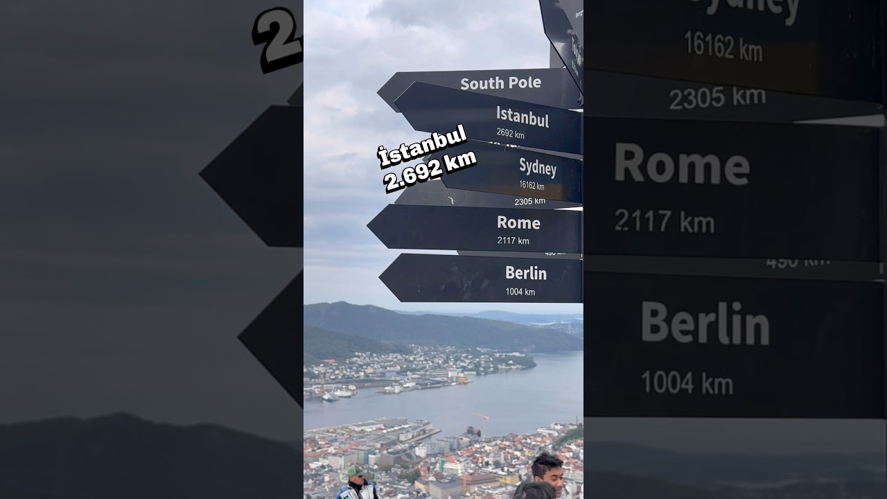 Bergen Fl&oslash;yen F&uuml;nik&uuml;leri : 6 Dakikada 320 Metreye #norve&ccedil; #travel #mountains #bergennorway #norway