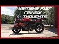 YAMAHA FZ6R Review and thoughts