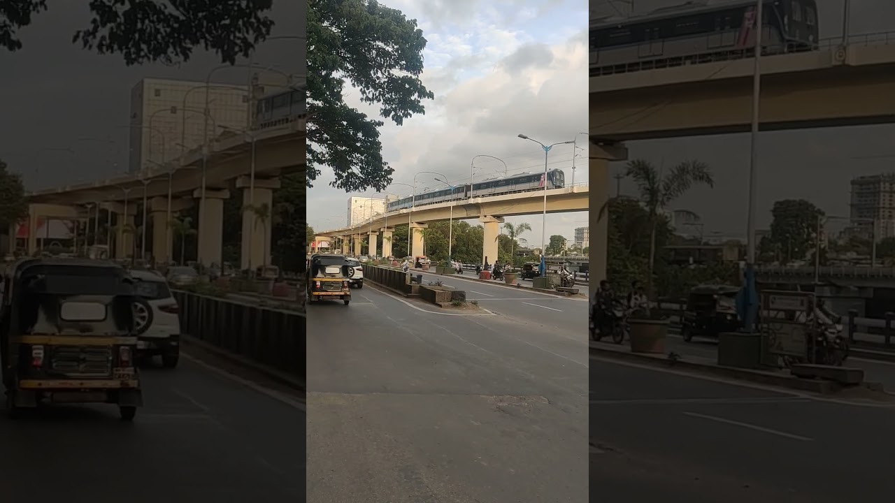 Pune metro on sangam bridge 