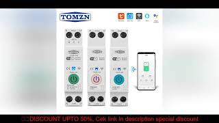 Tomzn 63A 1P+N Wifi Smart Switch Energy Meter Kwh Metering Monitoring Timer Relay Mcb Tuya Smartlife Resimi