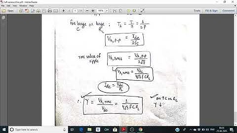 Full Wave Rectifier circuit with and without capacitor filter