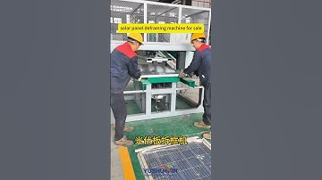 solar panel deframing machine for sale  #machine  #sustainablesolutions