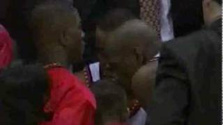 Obinna Ekezie Draws A Charge From Steve Wojciechowski