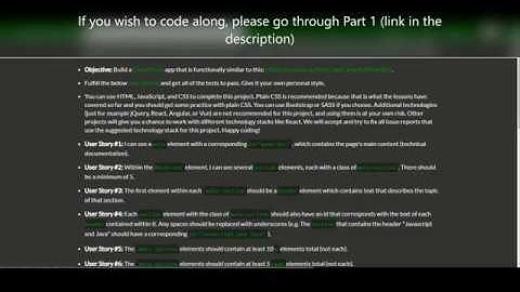 FCC - Build a Technical Documentation Page - Part 2 (Final)