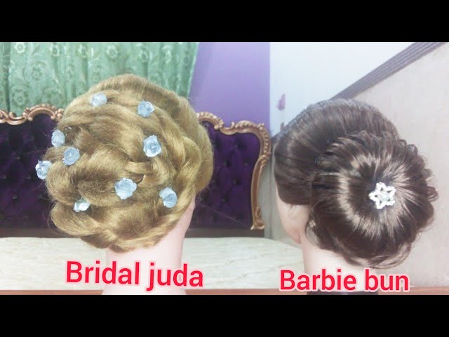 2 easy open hairstyle for wedding l Barbie Look l wedding hairstyles  kashee's l Engagement look - YouTube