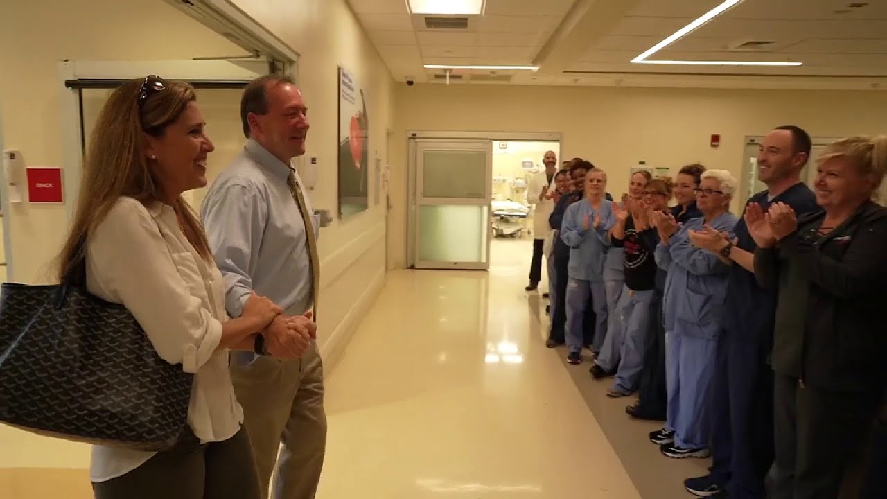 Man reunites with first responders who helped save his life - YouTube