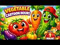 Vegetable Cartoon Hour! 🥕🍅🥒 1 Hour of Fun Kids Cartoons