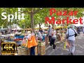 Split Croatia 🇭🇷 4K Walk Pazar Green Market Tour