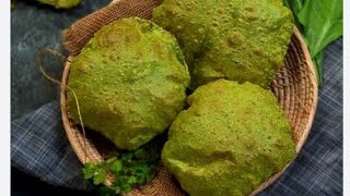 crispy palak puri receipe|