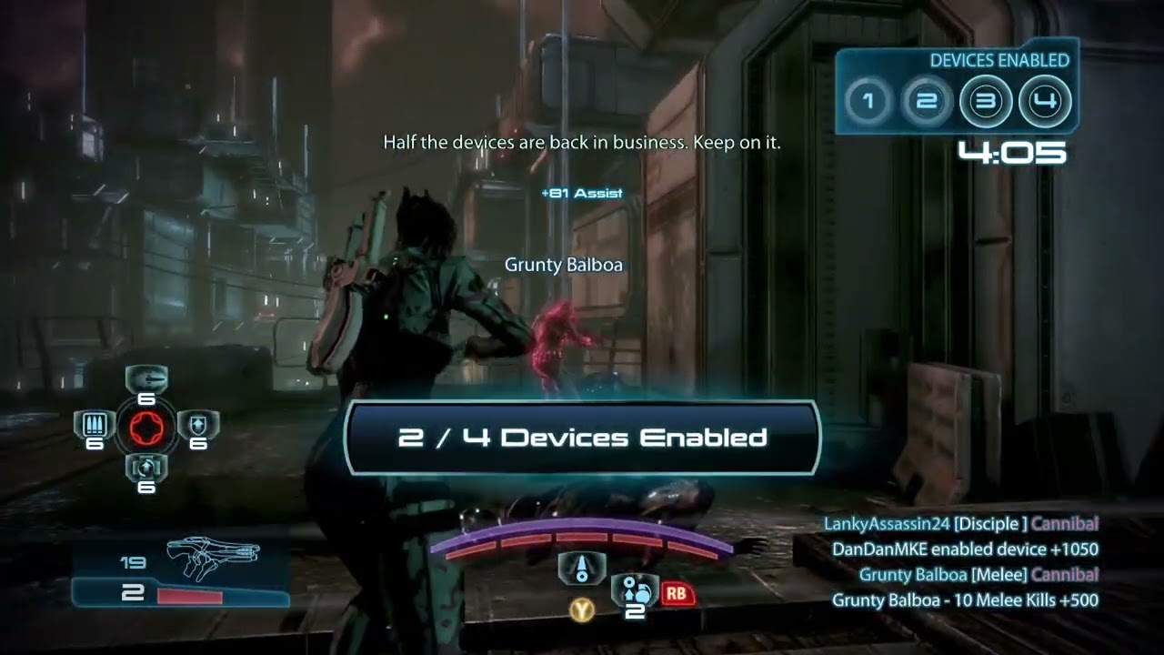 Mass Effect 3 - MP Bronze - Asari Vanguard Brute takedown - LankyAssassin24/DanDanMKE