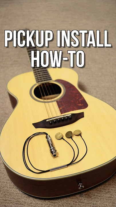Transducer Piezo Pickup Installation #acousticguitar #pickup #transducer