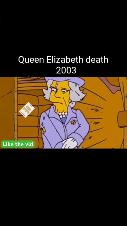 Simpsons predictions that came true (Part 16) #simpsons #queenelizabeth #predictions