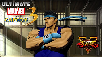 Ultimate Marvel vs Capcom 3 Ryu alternative color street figther V MOD / Ryu / Gameplay Arcade Mode