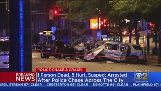 1 Person Dead, 5 Injured, Suspect Arrested After Police Chase Across City