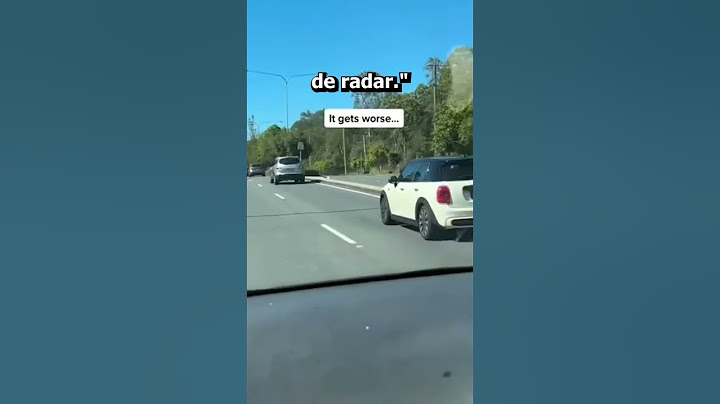 Le prank du radar de vitesse
