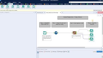 Alteryx - Linear Regression