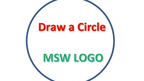 MSW LOGO || Draw a Circle without radius
