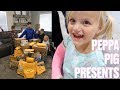 TODDLER WITH BROKEN ARM OPENS GET WELL GIFTS FROM AROUND THE WORLD | PEPPA PIG THEMED PRESENTS