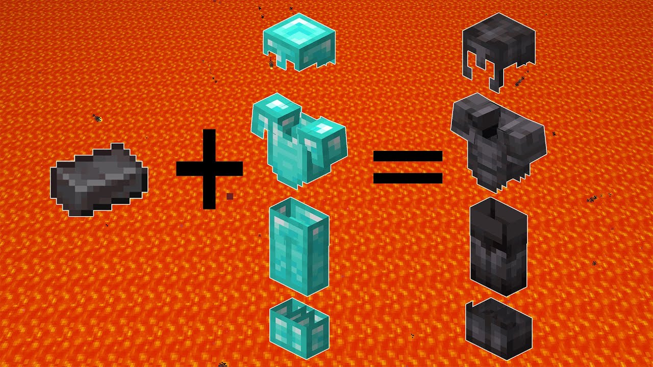 minecraft-how-to-make-netherite-armor-youtube