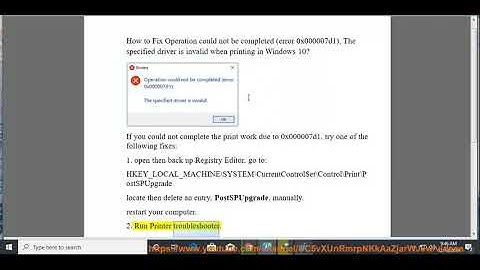 Fix Operation could not be completed (error 0x000007d1) while printing on Windows (2023 Updated)