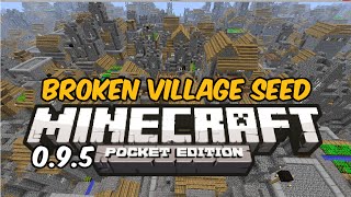 INSANE BROKEN VILLAGE SEED! - Minecraft Pocket Edition Seed Review