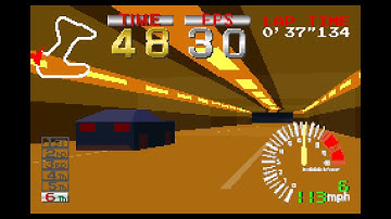 GBA Ridge Racer tech demo 2: backward lap