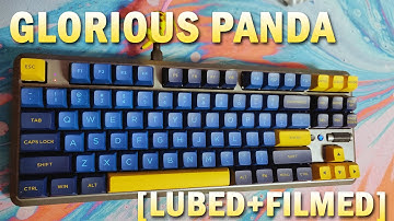 GLORIOUS HOLY PANDAS Typing Sounds [LUBED + FILMED] | SHARPEST TACTILE!