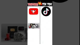 YouTube vs Tik tok #shortsfeed #facts #tiktok #tiktokvideo #tiktokviral #youtube