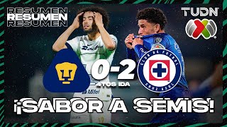 Thumbnail for Resumen y goles | Pumas 0-2 Cruz Azul | CL2024 - Liga Mx - 4tos IDA | TUDN