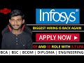 Infosys Off-Campus Drive Again | SE & OE Role With Upto 3.7 LPA | Apply Now
