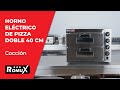 Vídeo: Horno de Pizza Industrial Compacto Eléctrico Doble 1+1 Pizza de 40 cm ®Romux