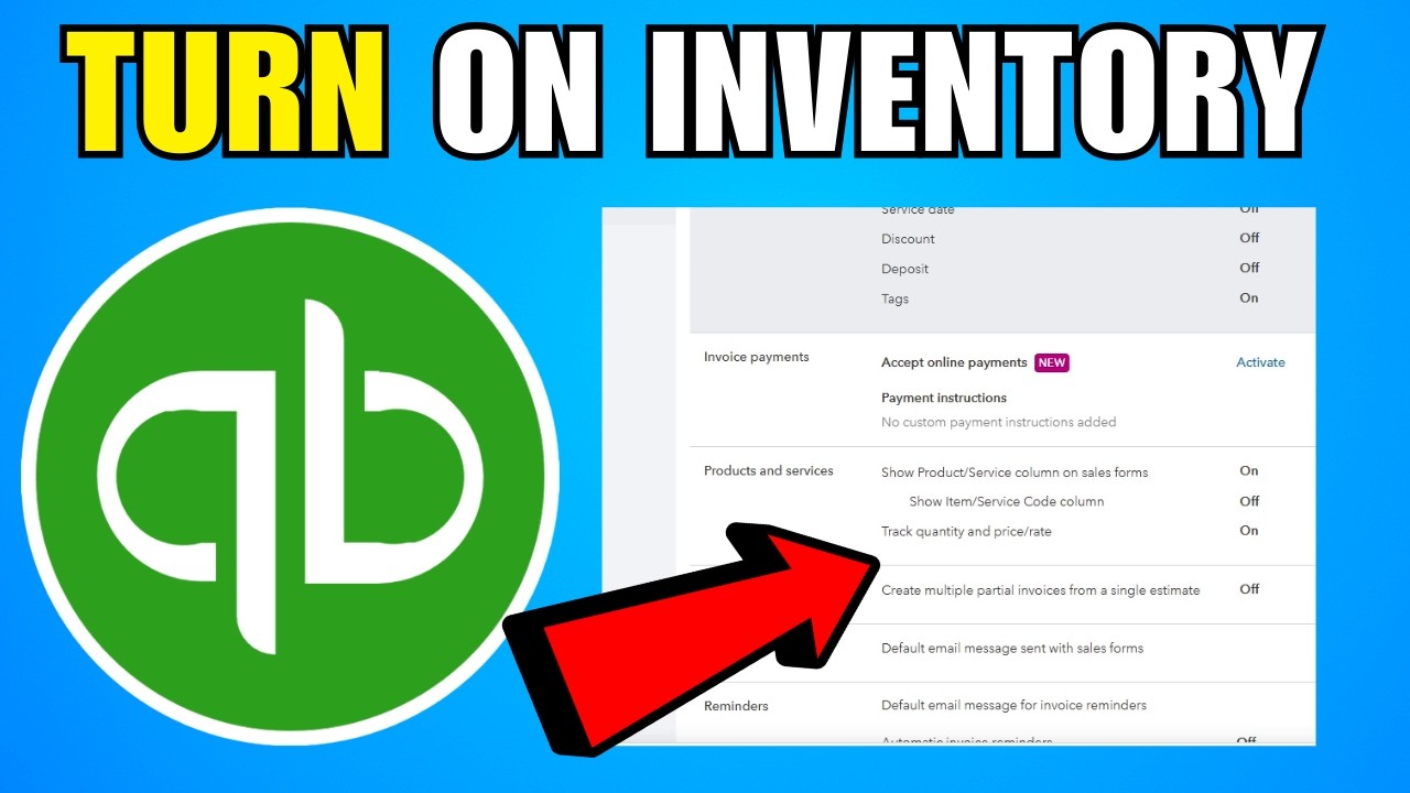How To Turn On Inventory In Intuit QuickBooks Online (2026) (Complete ...