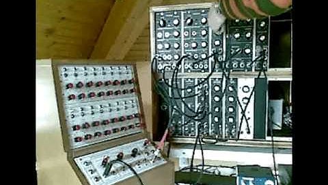 Having fun with my Synthesizers.com + Yusynth + MFOS 16 step sequencer