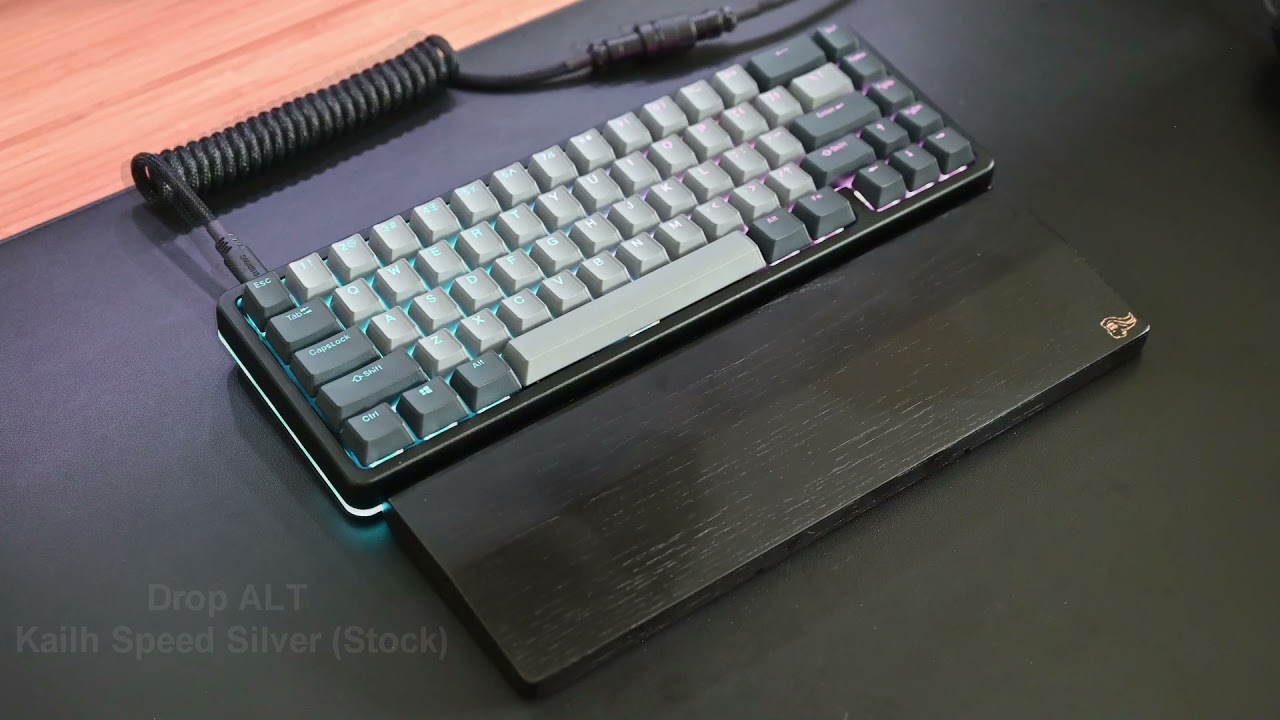 Drop ALT Kailh Speed Silver Stock Vs Modded Sound Test