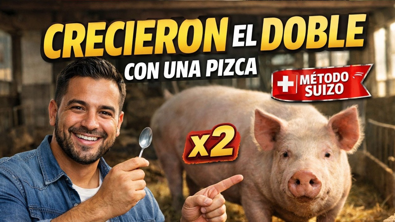 ¿Lo que usan en suiza Mis cerdos crecieron el doble con solo una pizca de este incrediente.