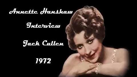 Annette Hanshaw - Interview in 1972 with Jack Cullen