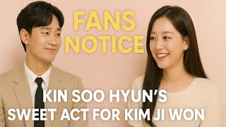 “Fans Notice What Kim Soo Hyun Did for Kim Ji Won at Recent Event — Heart-Melting Moment 😍”.