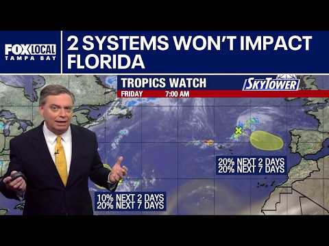 2 Atlantic tropical systems being monitored