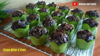 Cara Membuat MUFFIN COKLAT PISANG Super Moist | Tanpa Mixer & Oven ‼️