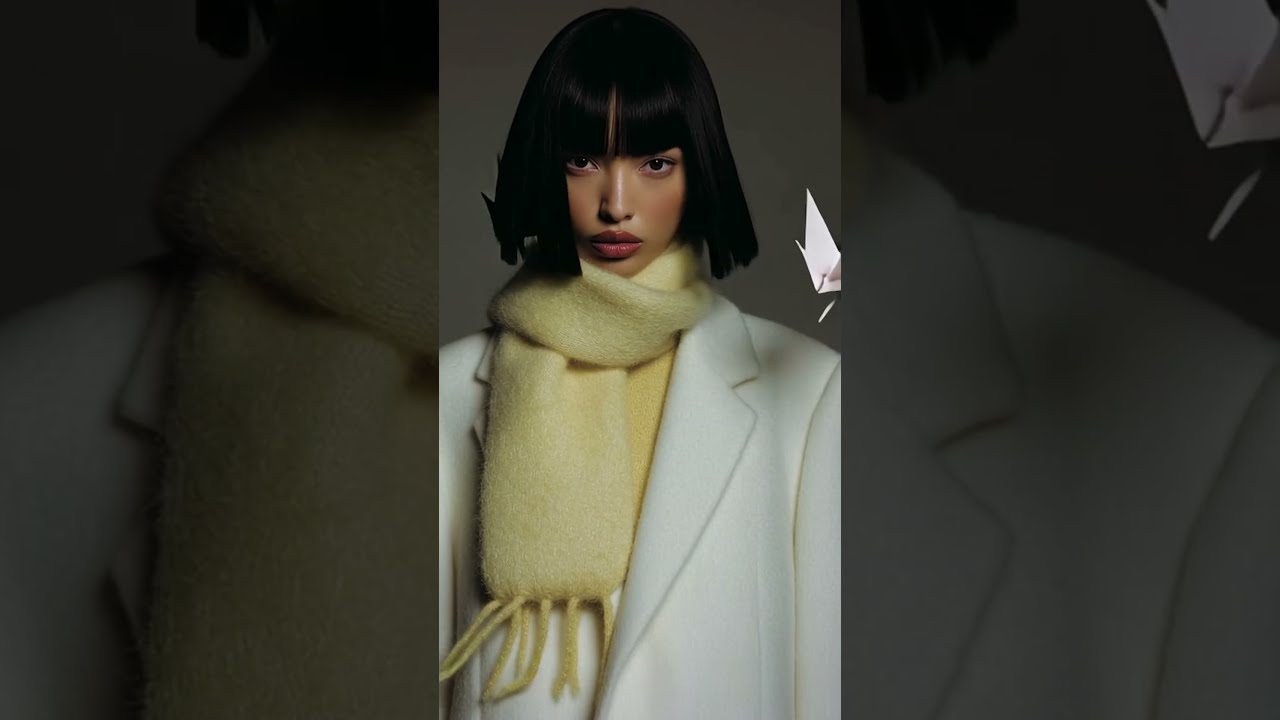 Timeless Luxury: Jil Sander Yellow Mohair Blend Scarf - YouTube