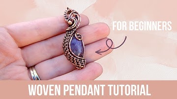 Wire Weave Pendant Tutorial for Beginners - Wire Weaving Jewelry Pattern