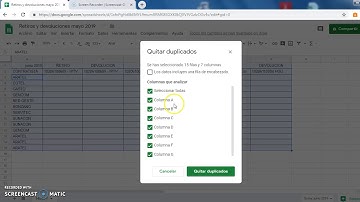 Como quitar datos duplicados en hoja de calculo google