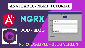 NGRX Blog example | create new blog and handle object parameter in action |Angular 16- NGRX Tutorial