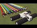 King of tractors 24 wheels big bud vs 11 machines  hay baling w mega tractors 11 in 1 farm fs19