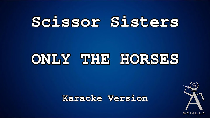 Only The Horses Karaoke version - Karaoke performance video thumbnail