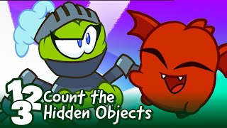 Count Hidden Objects in Om Nom's Adventures