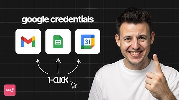 Connect Gmail, Sheets and Calendar to n8n (Google Credentials with 1-click Integration)